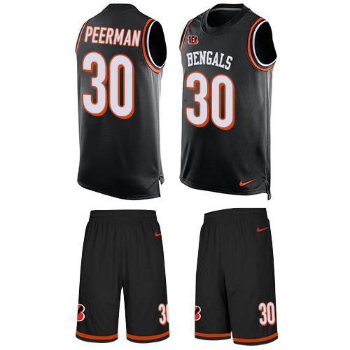 Nike Bengals #30 Cedric Peerman Black Team Color Men's Stitched NFL Limited Tank Top Suit Jersey